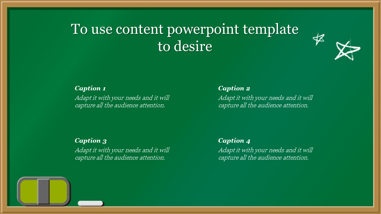 Our Predesigned Content PowerPoint Template Presentation
